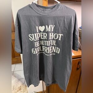 Comfort Colors Gray Graphic Tee with Tag Detail